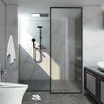 VÁCH NGĂN PHÒNG TẮM KHUNG SLIM INOX