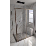 PHÒNG TẮM CỬA MỞ QUAY 1 CÁNH 1 FIX CÓ VÁCH FULL VIỀN