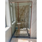 PHÒNG TẮM CỬA MỞ QUAY BẢN LỀ CHỮ NHẬT KẸP HÔNG 1 CÁNH 1 FIX