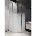 PHÒNG TẮM GÓC 135 ĐỘ MỞ QUAY BẢN LỀ TRÊN DƯỚI