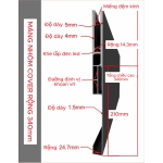 BỘ MÁNG NHÔM COVER BẢN 340 MM MÀU ĐEN MỜ