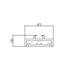 THANH NHÔM ĐỨNG CÁNH SLIM LILOX XẾP GẤP