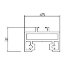 THANH NHÔM NGANG CÁNH SLIM LILOX XẾP GẤP