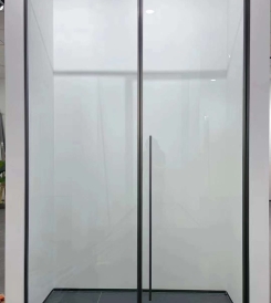 PHÒNG TẮM KHUNG INOX CỬA MỞ QUAY 1 CÁNH 1 FIX FULL VIỀN