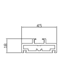 THANH NHÔM ĐỨNG CÁNH SLIM LILOX XẾP GẤP