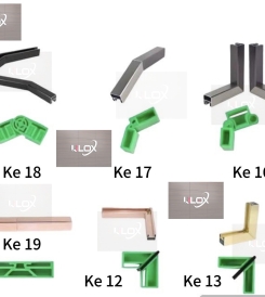 KE LIÊN KẾT TAY VỊN NHÔM 3D LILOX VUÔNG 35