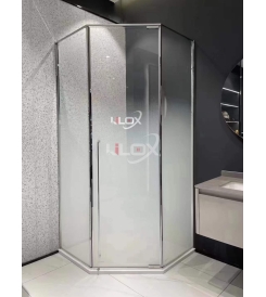 PHÒNG TẮM GÓC 135 ĐỘ MỞ QUAY BẢN LỀ TRÊN DƯỚI