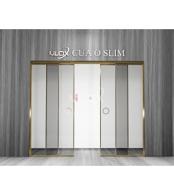 CỬA LÙA O SLIM 2 CÁNH 2 FIX ĐÓI XỨNG
