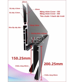 MÁNG NHÔM COVER LILOX